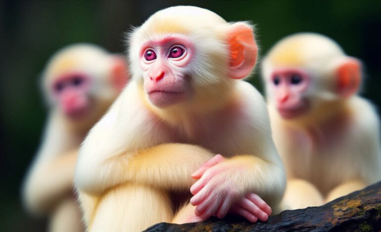 The  Rare World of Albino Monkeys